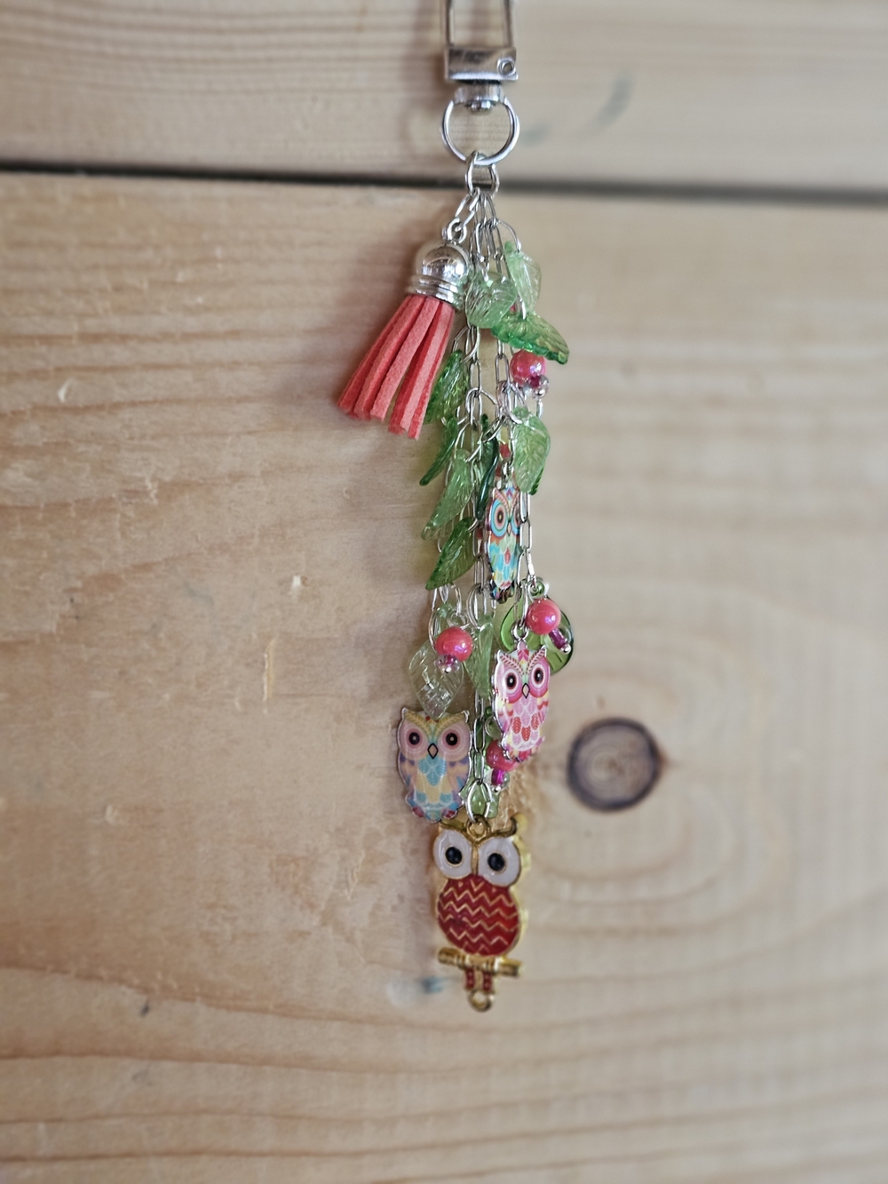 OwlbPurse Charm with Colorful Owl Charms - Picture 2 of 7